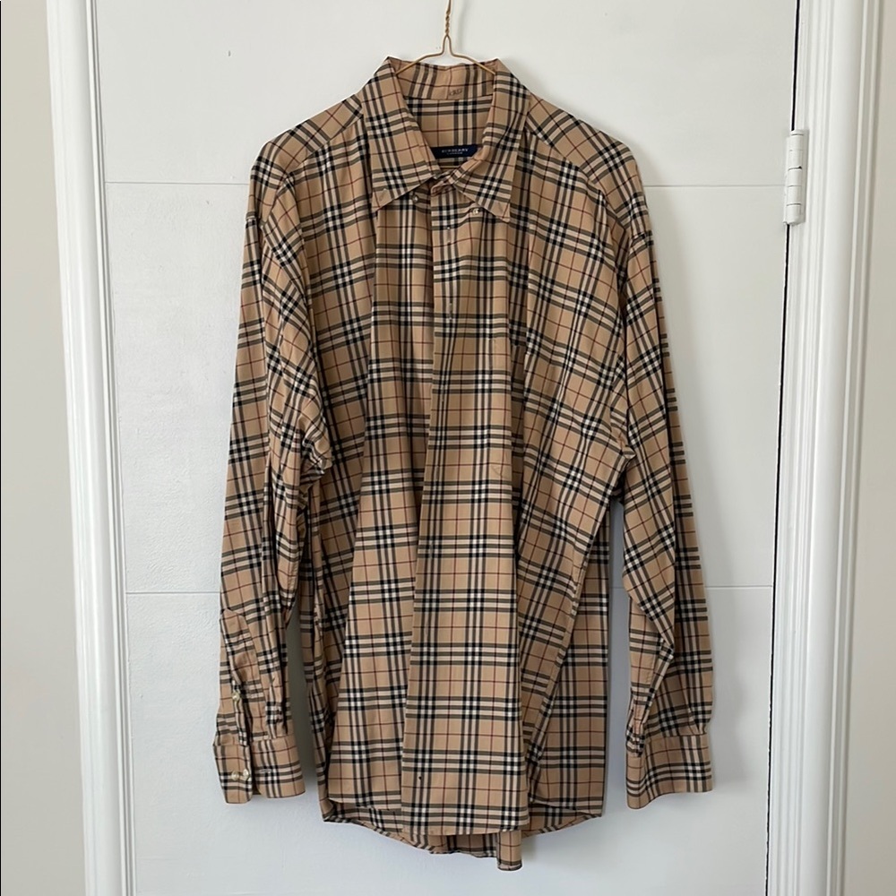 Burberry London House Check Pattern Long Sleeve Shirt